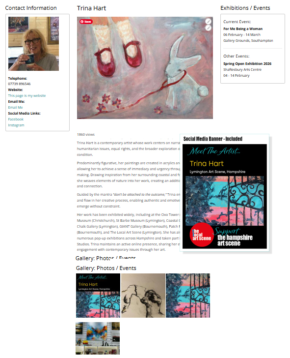 Artist Webpage Artist Webpage