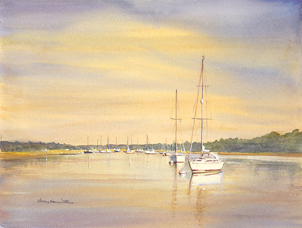 Sunset on the Beaulieu River Sunset on the Beaulieu River