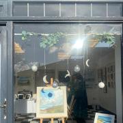 The Strawberry Gallery Window Display